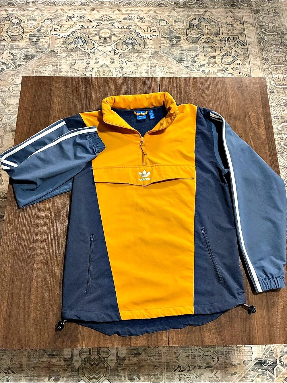 adidas Originals Super Colorblock Half-Zip Windbreaker Medium